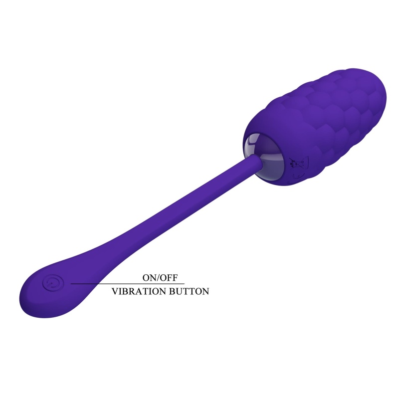 Jajko wibrujące Marina Egg Purple - 12 trybów wibracji, długość 17,5 cm - 11
