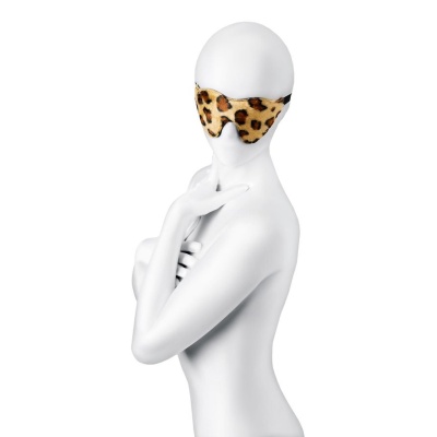 Anonymo mask, PU leather, print, 26 cm - 1
