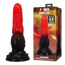 Dildo Fire Dragon 24,5 cm z pofalowaną teksturą - 1