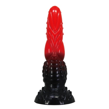Dildo Fire Dragon 24,5 cm z pofalowaną teksturą - 5