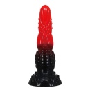 Dildo Fire Dragon 24,5 cm z pofalowaną teksturą - 5