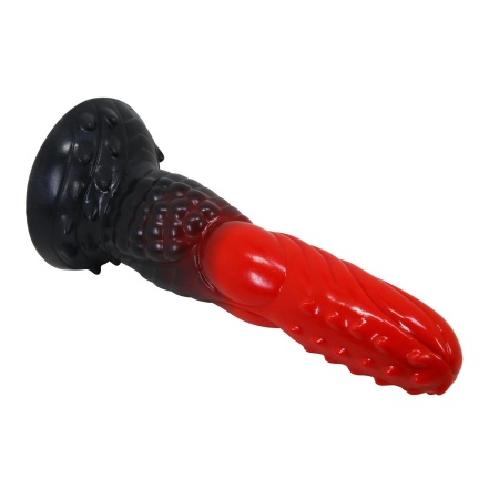 Dildo Fire Dragon 24,5 cm z pofalowaną teksturą - 7