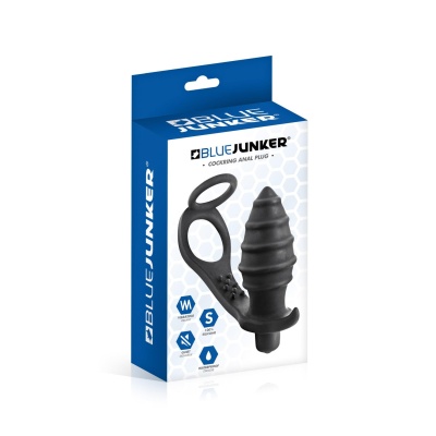 PROSTATE STIMULATOR COCKRING PLUG AP071 BLACK - 1 2