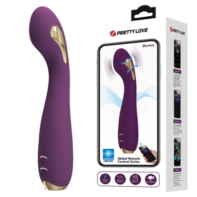 Wibrator Hector 20 cm z wibracjami i elektrostymulacją - 1