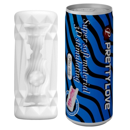 Masturbator Fine Lady - miękki TPR, kanał 3D, forma puszki - 1