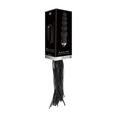 Whip with Curved Silicone Dildo - 1 2
