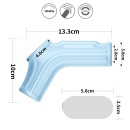 Wibrujący pierścień erekcyjny Knights Ring z mankietem na mosznę 12,2 cm - 2