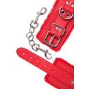 Anonymo handcuffs, PU leather, red, 27 cm - 6