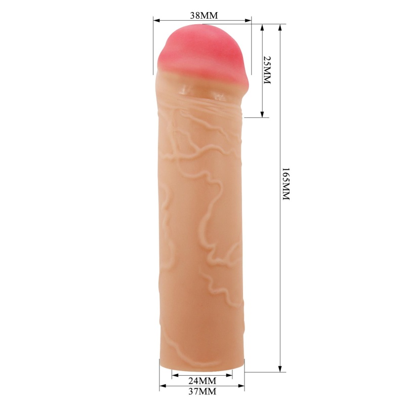 Nakładka na penisa Nile elastyczna, wydłużająca o 2,5 cm - 8