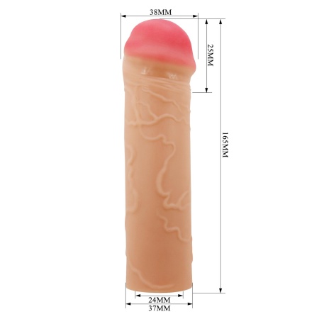 Nakładka na penisa Nile elastyczna, wydłużająca o 2,5 cm - 8