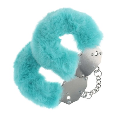 Heavy-duty Fluffy Handcuffs - Blue - 1
