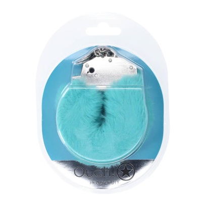 Heavy-duty Fluffy Handcuffs - Blue - 1 2