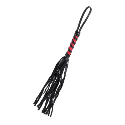 Anonymo flogger, PU leather, black, 45 cm - 1