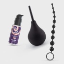 Zestaw Anal Thrill – gruszka analna 90 ml, lubrykant 50 ml, łańcuszek 33 cm - 1