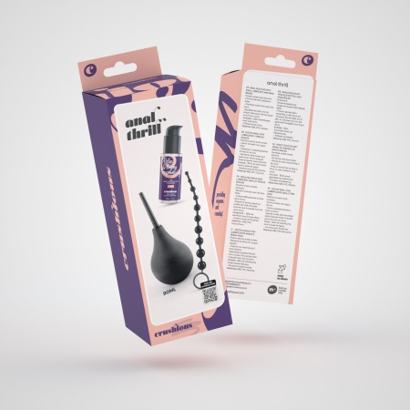 Zestaw Anal Thrill – gruszka analna 90 ml, lubrykant 50 ml, łańcuszek 33 cm - 9