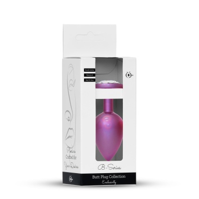 Plug-Jewellery Pearl Pink PLUG- Clear L - 1