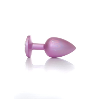 Plug-Jewellery Pearl Pink PLUG- Clear L - 1 2