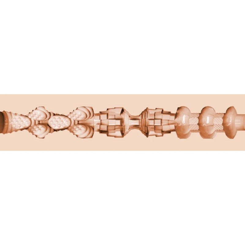 Masturbator mechaniczny Kayley Gunner Fully Loaded - wkład SuperSkin® 22,8 cm, obudowa 25,4 cm z regulacją podciśnienia - 2
