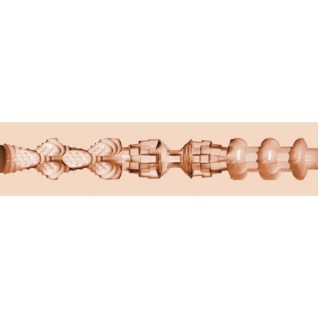 Masturbator mechaniczny Kayley Gunner Fully Loaded - wkład SuperSkin® 22,8 cm, obudowa 25,4 cm z regulacją podciśnienia - 2