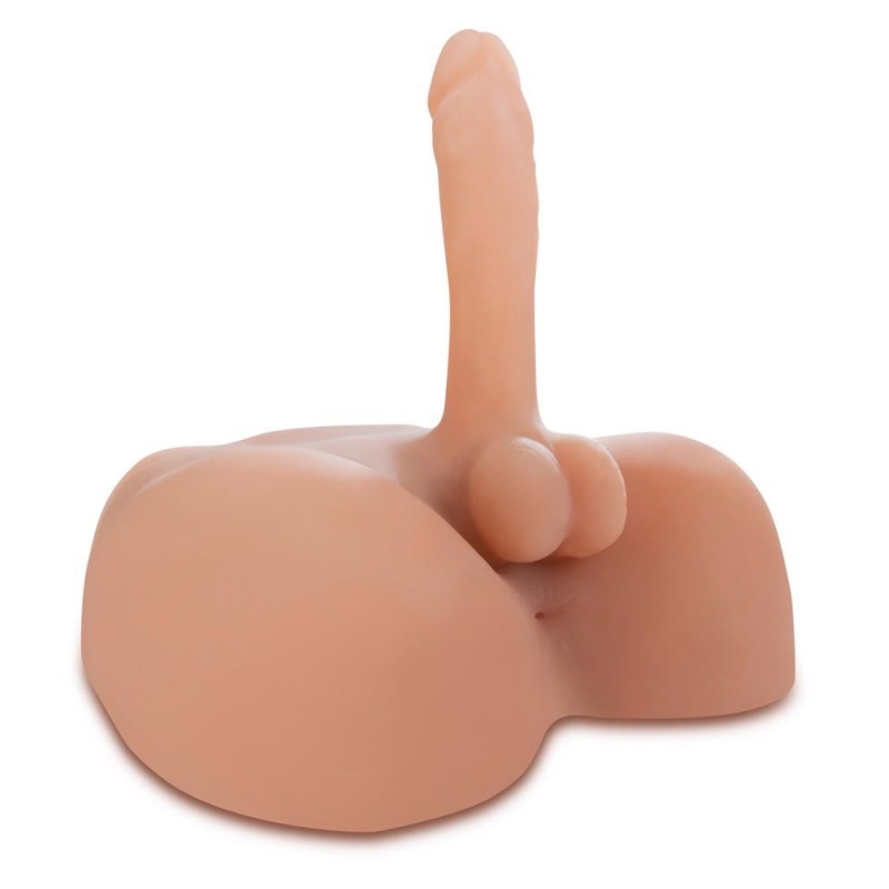 Masturbator Fuck My Hard Cock – realistyczny kształt penisa z jądrami, TPR, 17,8 cm - 2