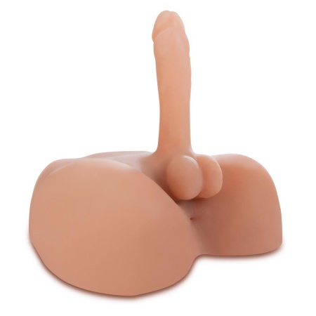 Masturbator Fuck My Hard Cock – realistyczny kształt penisa z jądrami, TPR, 17,8 cm - 2