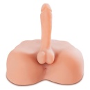 Masturbator Fuck My Hard Cock – realistyczny kształt penisa z jądrami, TPR, 17,8 cm - 4