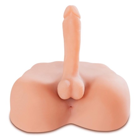 Masturbator Fuck My Hard Cock – realistyczny kształt penisa z jądrami, TPR, 17,8 cm - 5