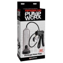 Pompa penisowa PW Pro-Gauge Power Pump Clear z rękojeścią nożycową, manometrem i zaworem ciśnieniowym, długość całkowita 21,6 cm - 1