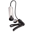 Pompa penisowa PW Pro-Gauge Power Pump Clear z rękojeścią nożycową, manometrem i zaworem ciśnieniowym, długość całkowita 21,6 cm - 3