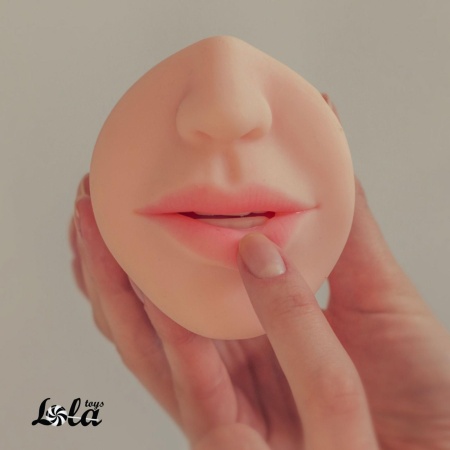 Masturbator oralny Lola Toys Satisfaction Hot Babe z ruchomym językiem, długość 15 cm, średnica otworu 2,5 cm - 4