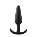 Anal Plug Black Small - silikonowy, stożkowy, długość 8,2 cm, szerokość 2 cm - 1