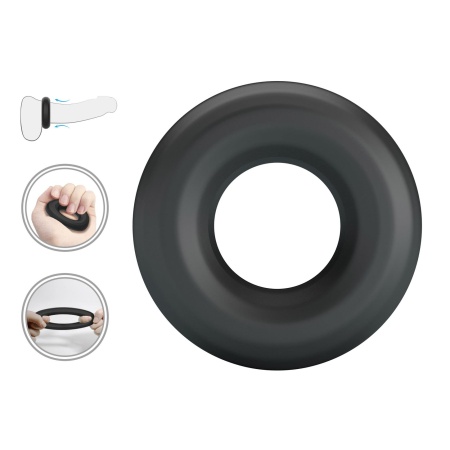 Elastyczny pierścień erekcyjny Urban Super Soft Silicone Cock Ring - średnica wewnętrzna 3 cm - 2