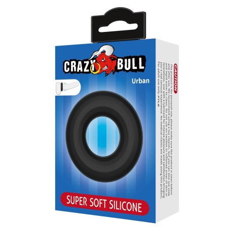 Elastyczny pierścień erekcyjny Urban Super Soft Silicone Cock Ring - średnica wewnętrzna 3 cm - 7