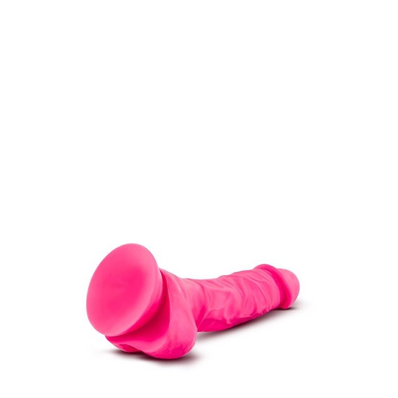 Realistyczne dildo NEO 7.5" Dual Density z jądrami - podwójna gęstość, przyssawka i uprząż, 19 cm - 4