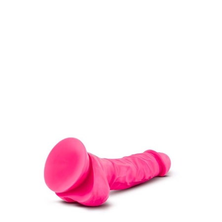 Realistyczne dildo NEO 7.5" Dual Density z jądrami - podwójna gęstość, przyssawka i uprząż, 19 cm - 4