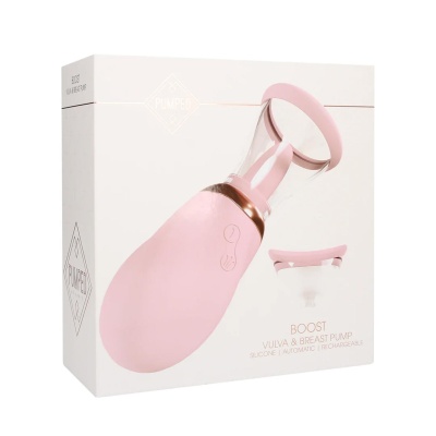 Boost - Rechargeable Vulva and Breast Pump - Pink - 1 2