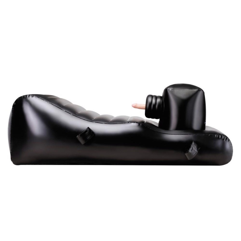 Leżanka erotyczna Louisiana Lounger — moduł udarowy 200 impulsów/min, 3 wibratory, pilot bezprzewodowy, 160 × 80 cm, do 150 kg - 2