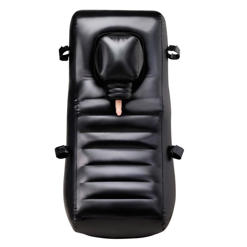 Leżanka erotyczna Louisiana Lounger — moduł udarowy 200 impulsów/min, 3 wibratory, pilot bezprzewodowy, 160 × 80 cm, do 150 kg - 3
