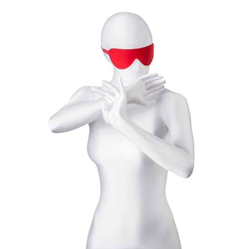 Anonymo mask, PU leather, red, 65 cm - 1