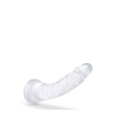 Dildo Diamond Glisten Clear z przyssawką i zakrzywieniem 22,2 cm - 3
