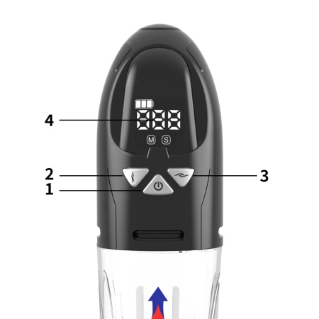 Pompka- PASSION PUMP, PREMIUM RECHARGEABLE AUTOMATIC WATERPROOF LCD PUMP - 10