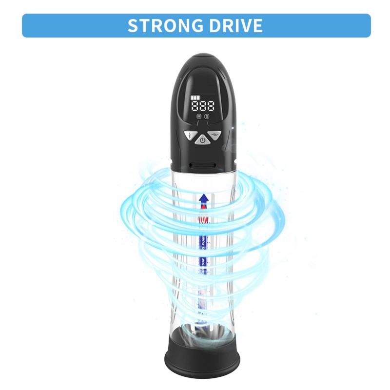 Pompka- PASSION PUMP, PREMIUM RECHARGEABLE AUTOMATIC WATERPROOF LCD PUMP - 15
