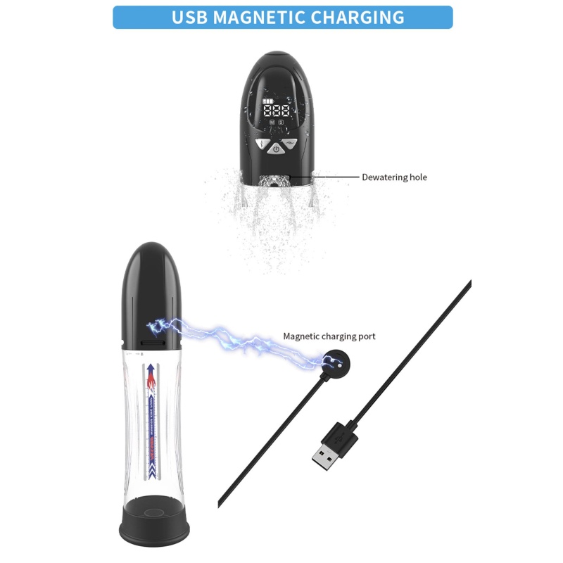 Pompka próżniowa PASSION PUMP Premium Automatic Waterproof LCD 8 trybów - 31,6 cm - 16