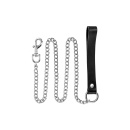 METAL LEASH WITH COW LEATHER WRIST - 1