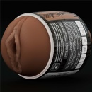 Dwustronny masturbator Slider – usta i pochwa 6,2x10,3 cm brązowy - 13