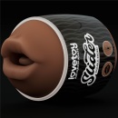 Dwustronny masturbator Slider – usta i pochwa 6,2x10,3 cm brązowy - 14