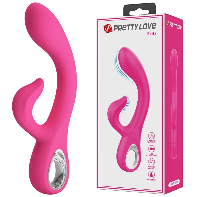 Wibrator króliczek Fritz z 12 funkcjami wibracji, 20 cm - 1