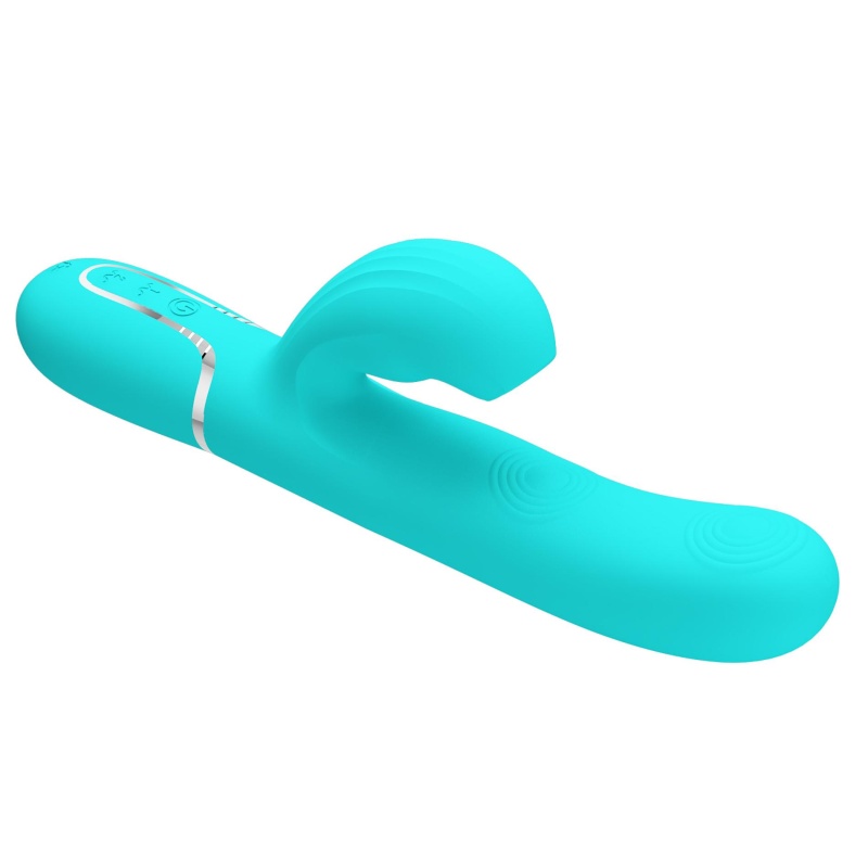 Twinkled Tenderness - Dwusilnikowy Rabbit Vibrator z 7 funkcjami thumping i 7 trybami tapping, silikon medyczny IPX7 - 4