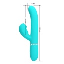 Twinkled Tenderness - Dwusilnikowy Rabbit Vibrator z 7 funkcjami thumping i 7 trybami tapping, silikon medyczny IPX7 - 8