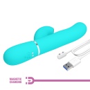 Twinkled Tenderness - Dwusilnikowy Rabbit Vibrator z 7 funkcjami thumping i 7 trybami tapping, silikon medyczny IPX7 - 10